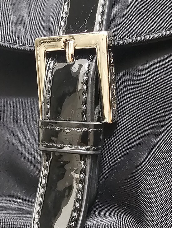 backpacks patent leather Medium Intrecciato Backpack Get the designer quilted genuine Italian black leather backpack for the ultimate sophisticated look. Lancaster Basic Verni Black Nylon